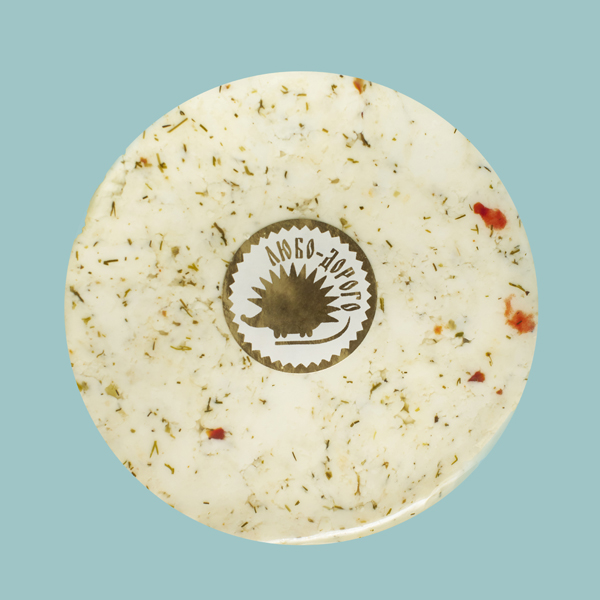 Сыр рассольный «Брынза» с зеленью 250 г.